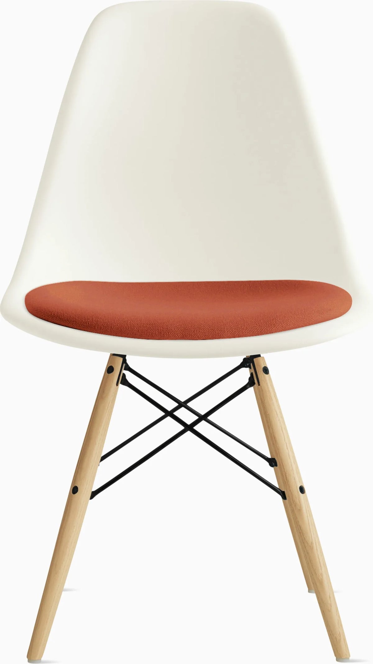 Eames Molded Plastic Side Chair with Seat Pad
