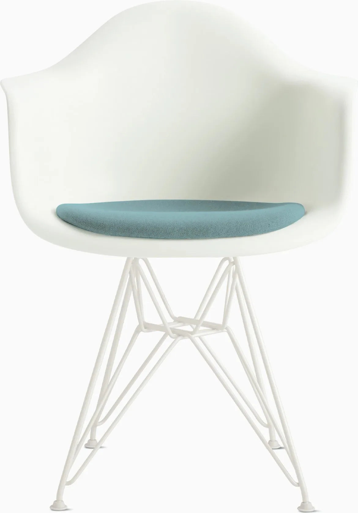 Eames Molded Plastic Armchair with Seat Pad