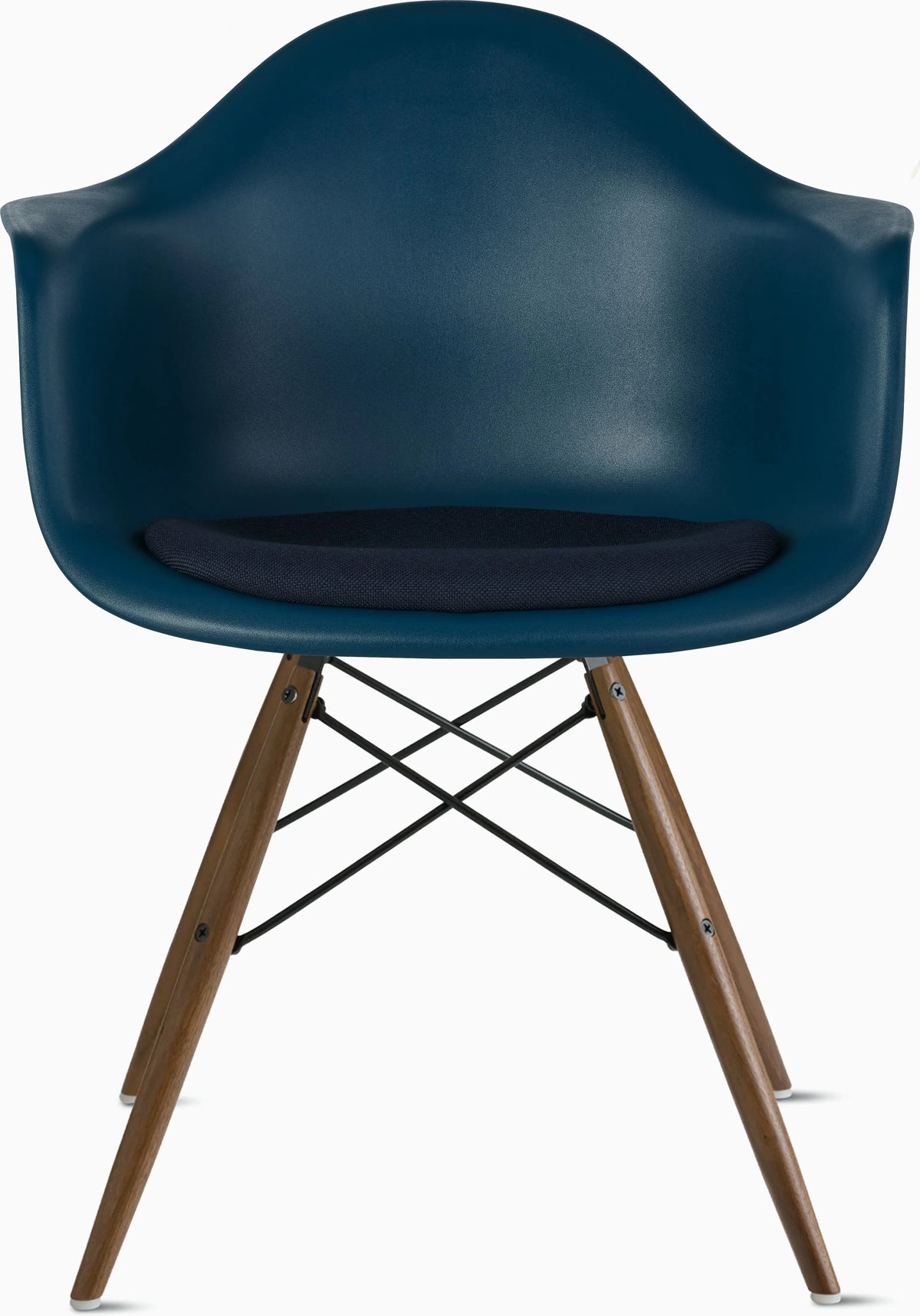 Eames Molded Plastic Armchair with Seat Pad