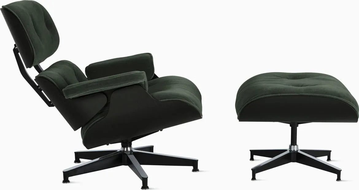 Eames Lounge Chair and Ottoman, Vegan Leather