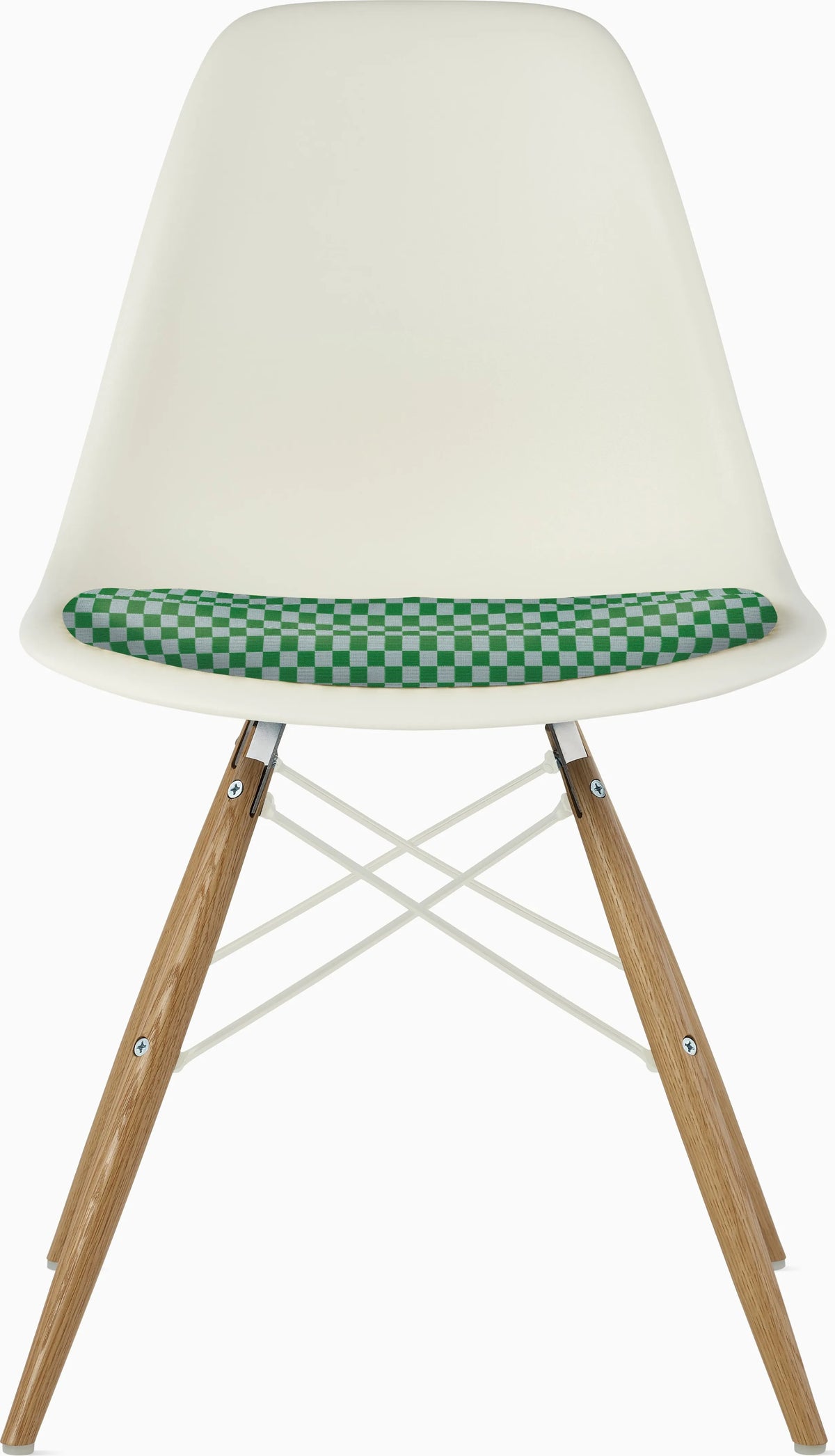 Eames Molded Plastic Side Chair with Seat Pad