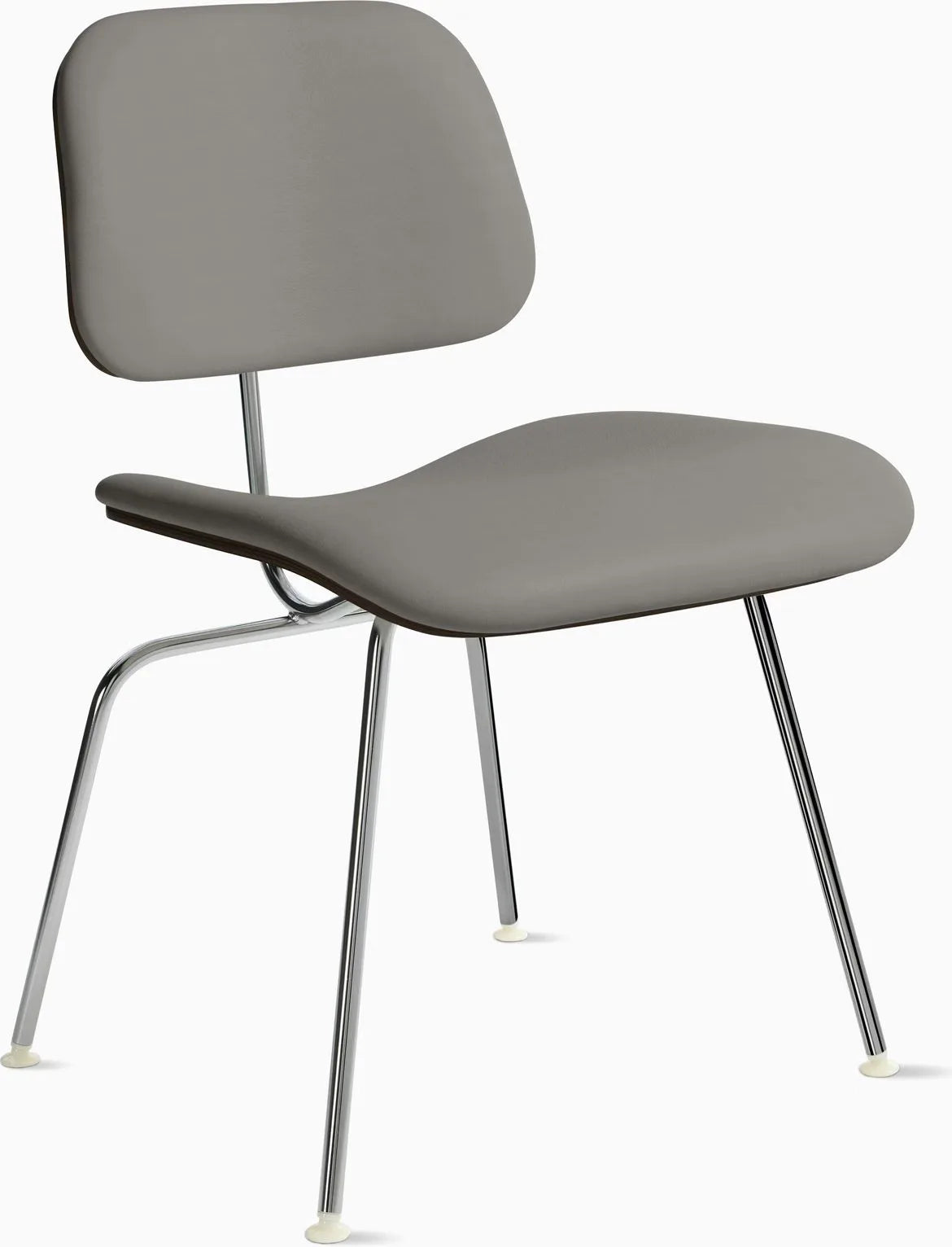 Eames Molded Plywood Dining Chair Metal Base (DCM), Upholstered