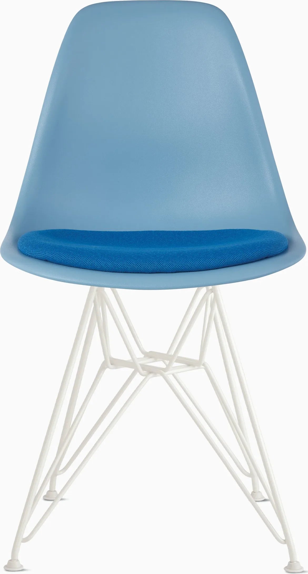 Eames Molded Plastic Side Chair with Seat Pad