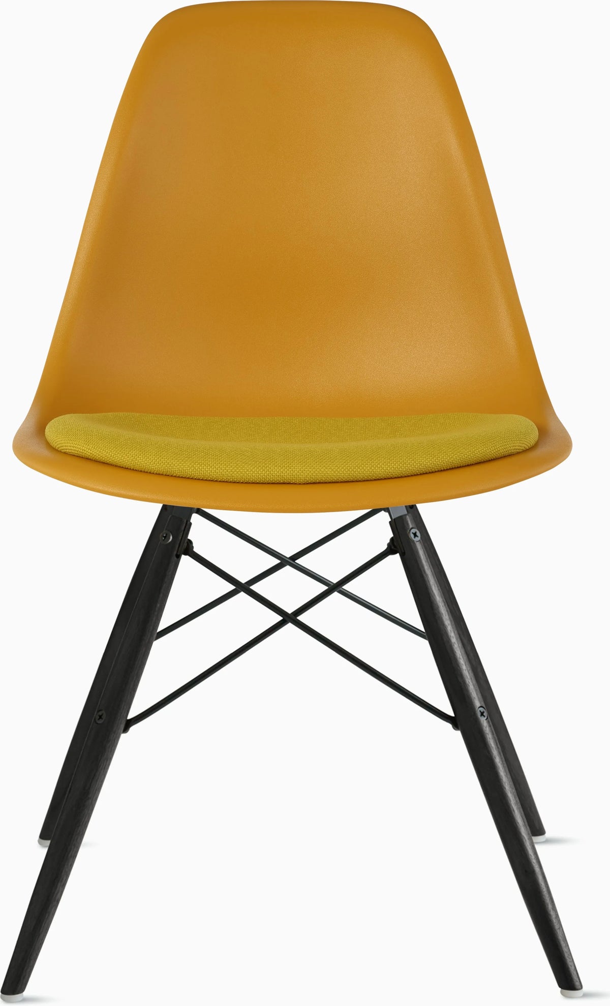 Eames Molded Plastic Side Chair with Seat Pad