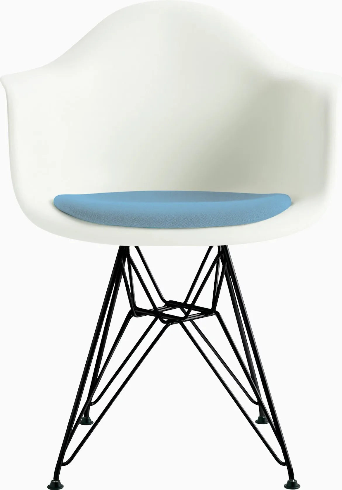 Eames Molded Plastic Armchair with Seat Pad