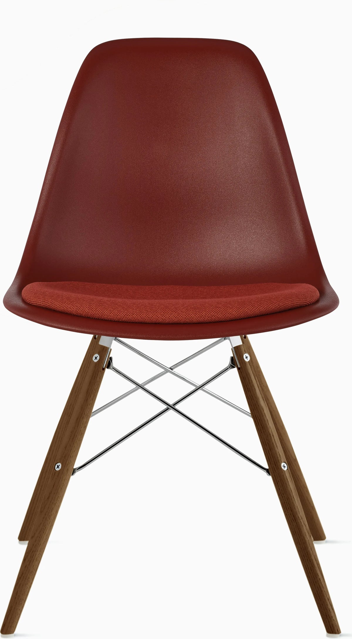 Eames Molded Plastic Side Chair with Seat Pad