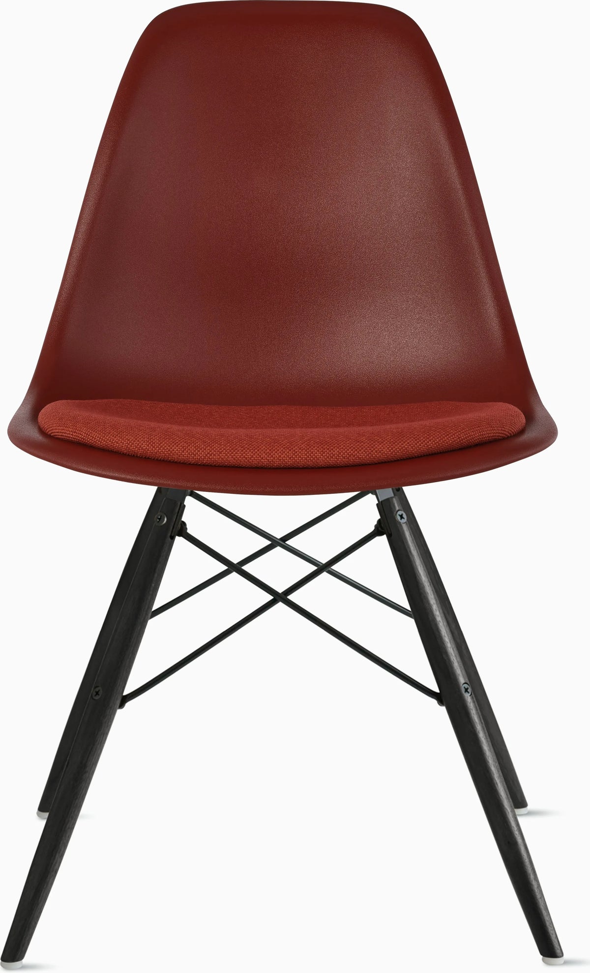 Eames Molded Plastic Side Chair with Seat Pad