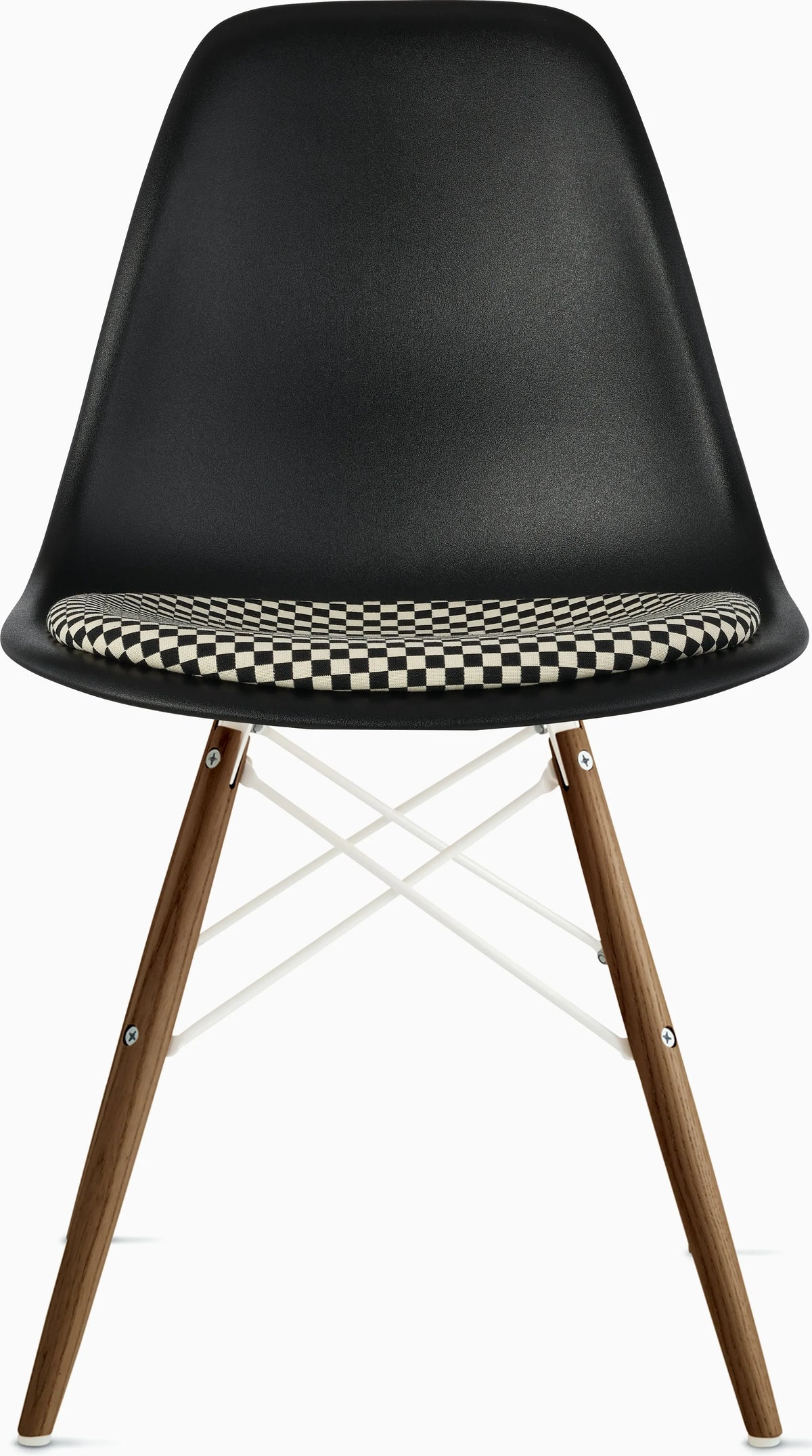 Eames Molded Plastic Side Chair with Seat Pad