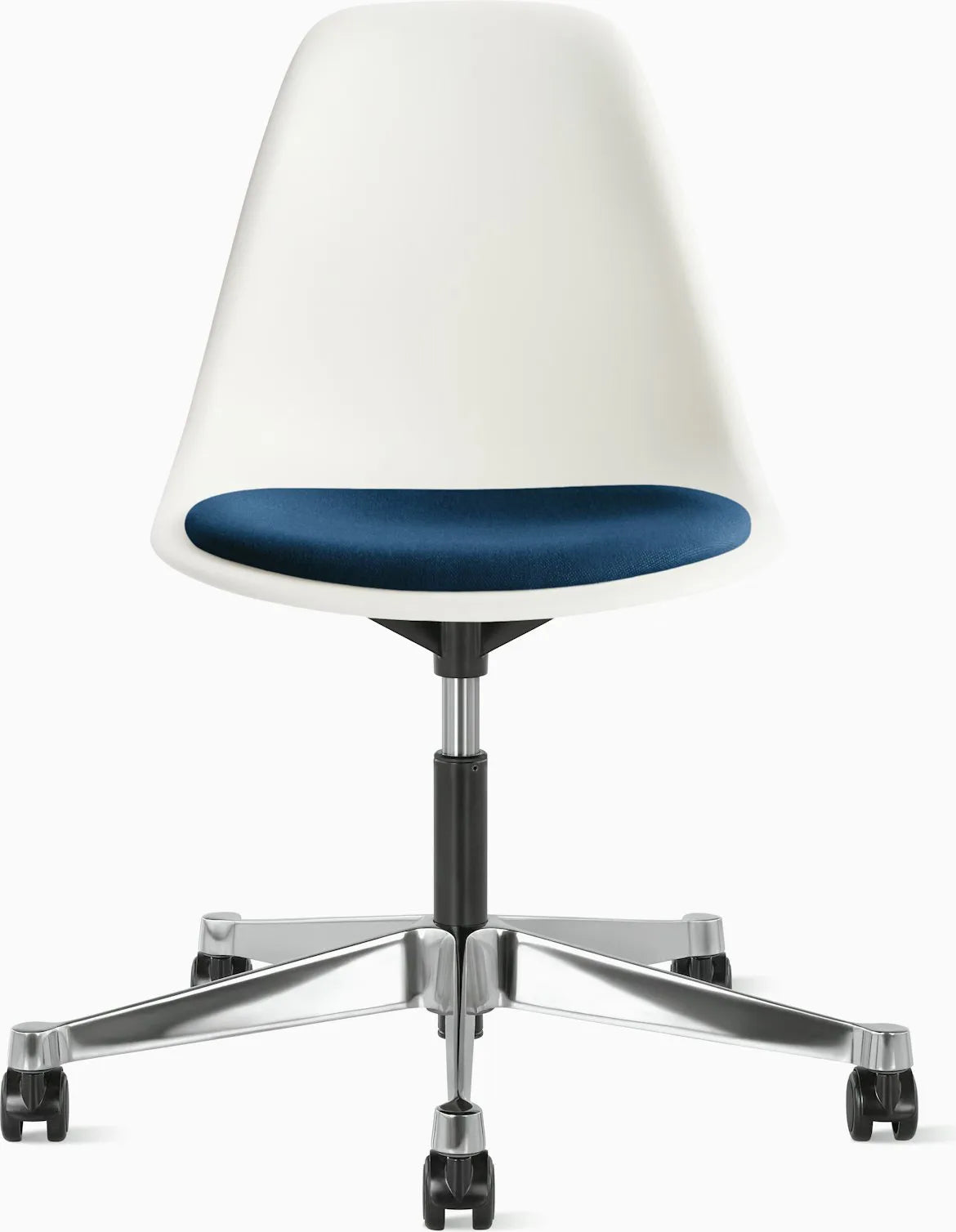 Eames Molded Plastic Task Side Chair with Seatpad