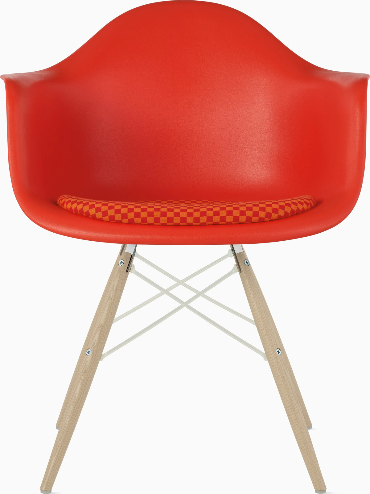 Eames Molded Plastic Armchair with Seat Pad