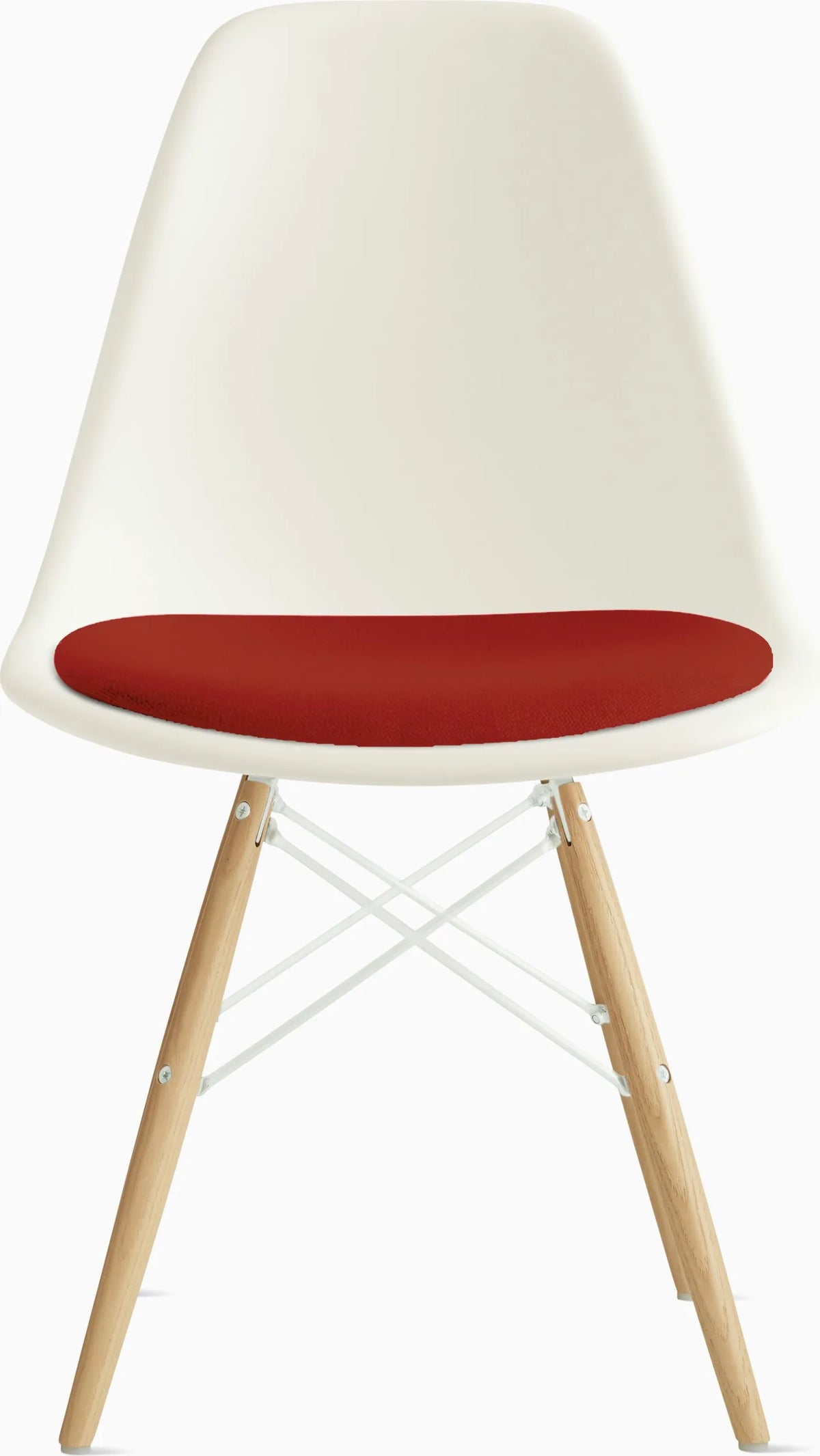Eames Molded Plastic Side Chair with Seat Pad