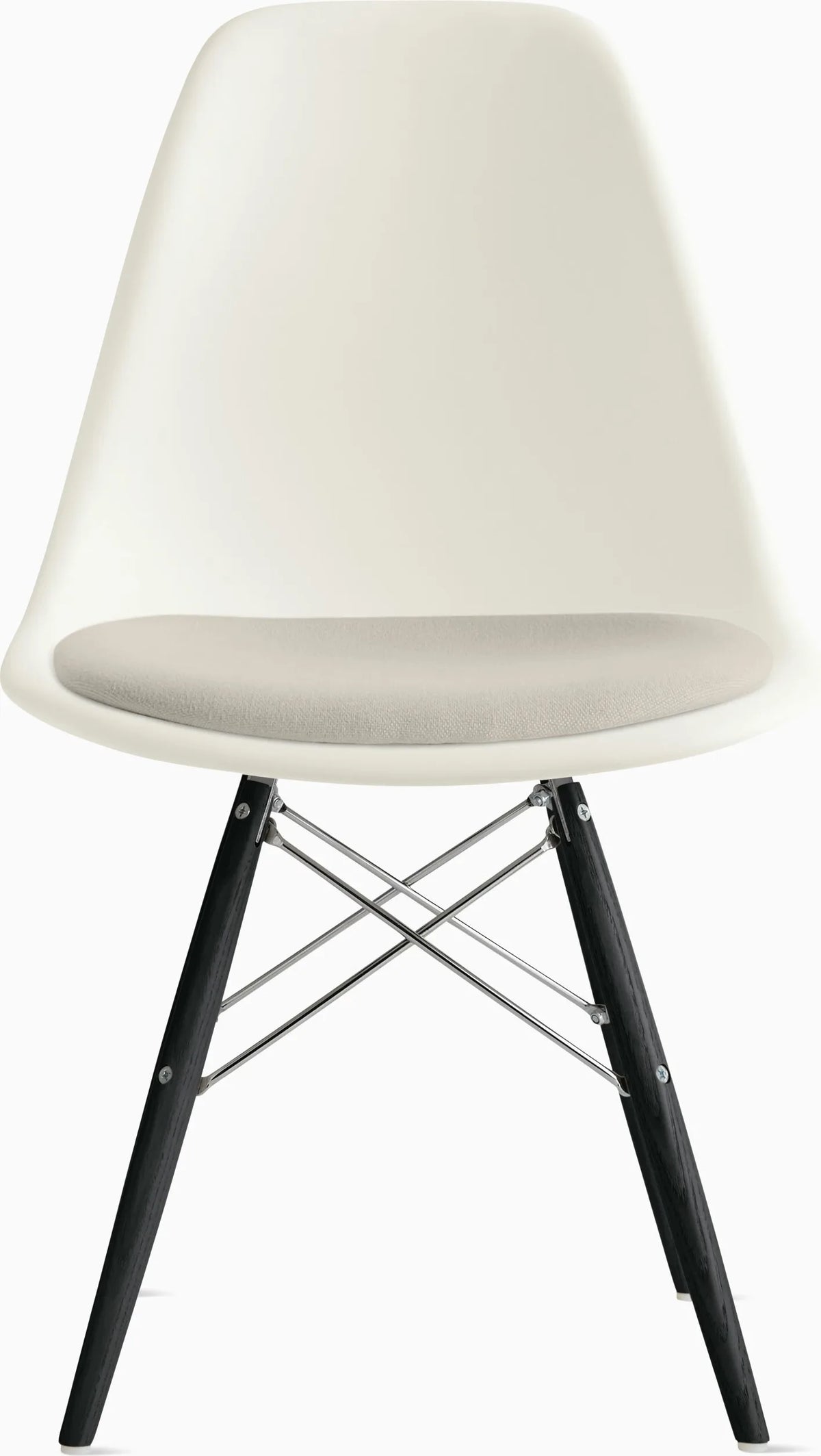 Eames Molded Plastic Side Chair with Seat Pad