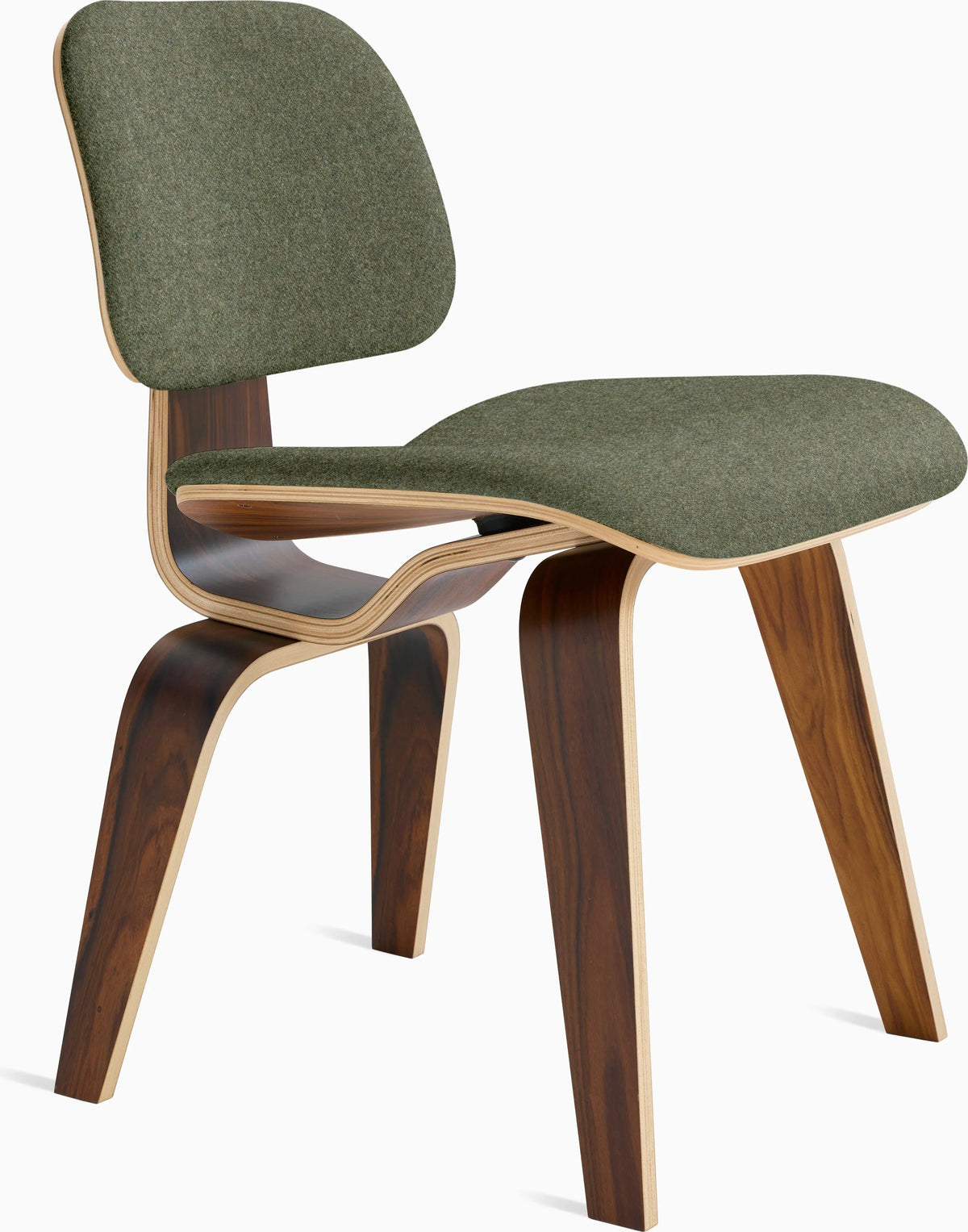 Eames Molded Plywood Dining Chair Wood Base (DCW), Non Upholstered