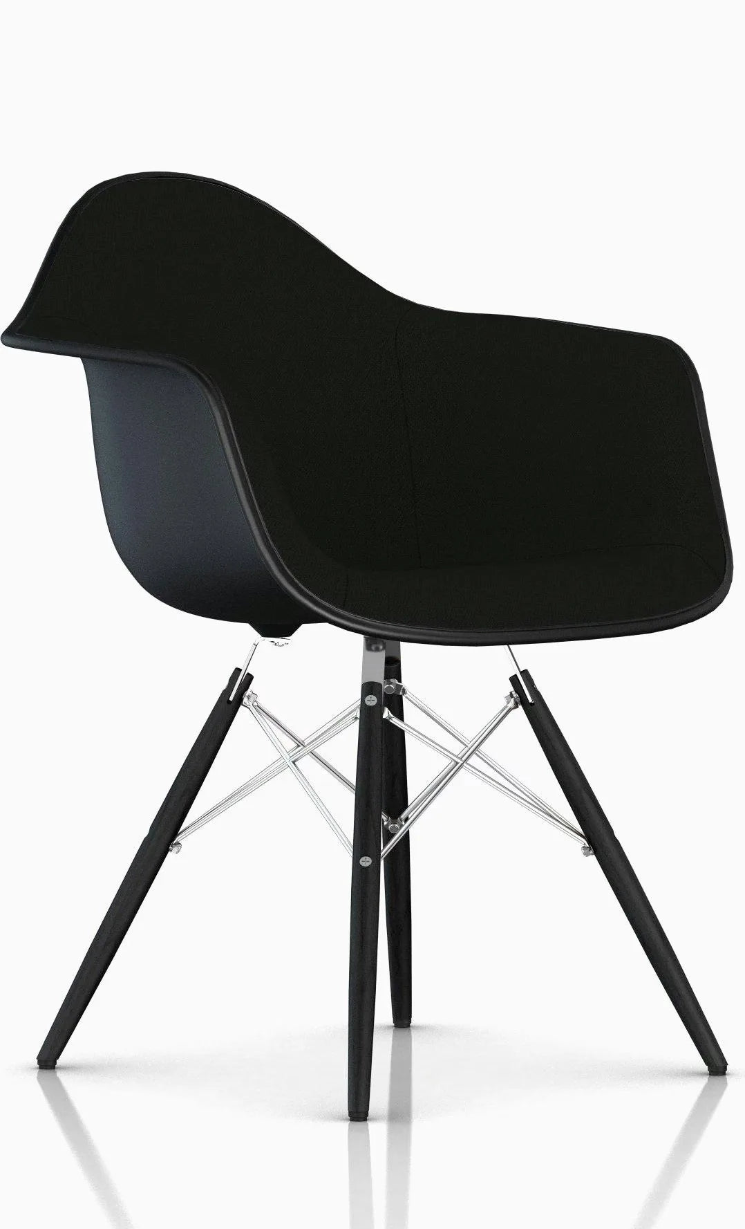 Eames Upholstered Molded Plastic Armchair