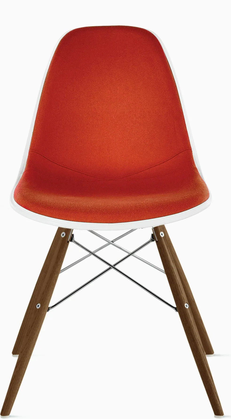 Eames Upholstered Molded Plastic Side Chair