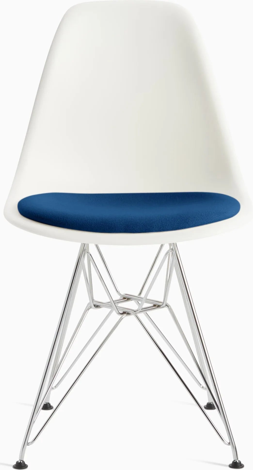 Eames Molded Plastic Side Chair with Seat Pad