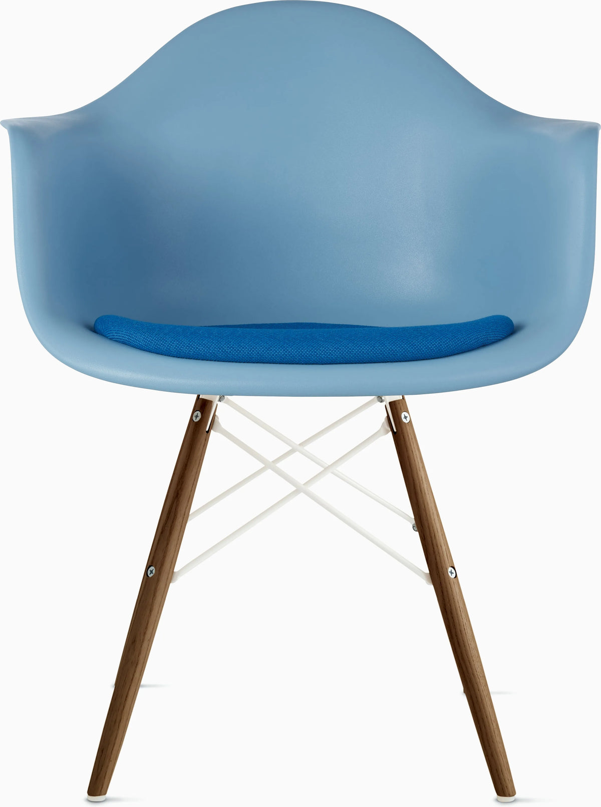 Eames Molded Plastic Armchair with Seat Pad