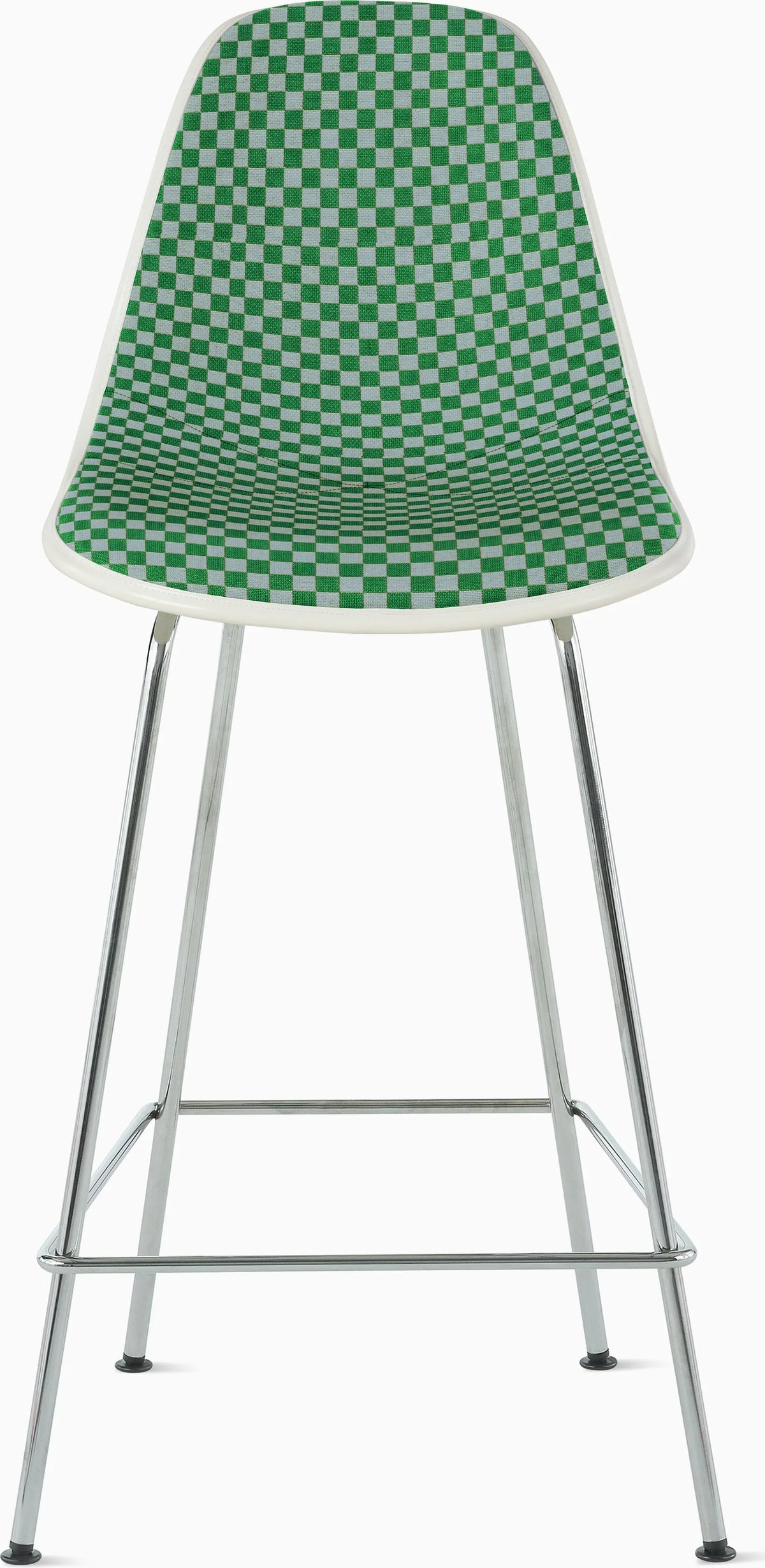 Eames Upholstered Molded Plastic Stool