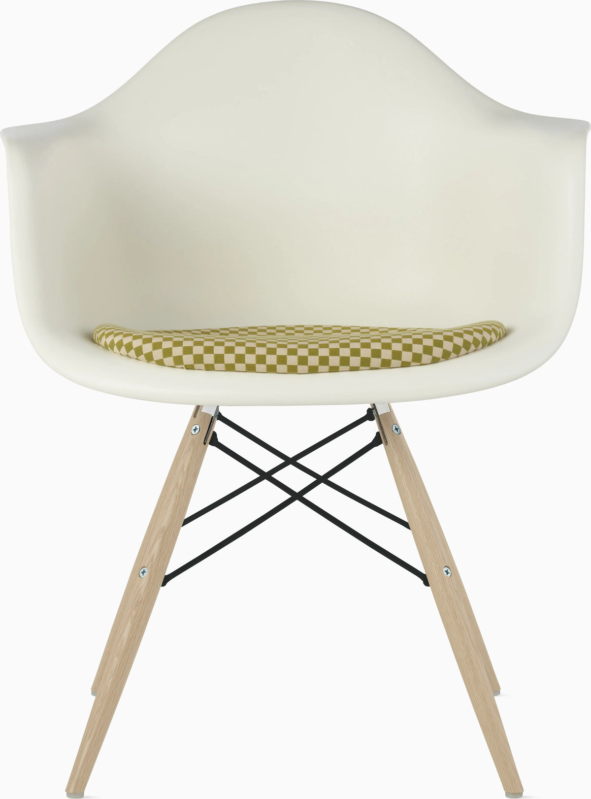 Eames Molded Plastic Armchair with Seat Pad