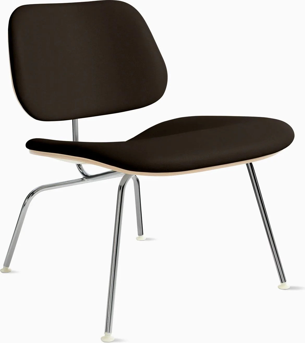 Eames Molded Plywood Lounge Chair Metal Base (LCM), Upholstered