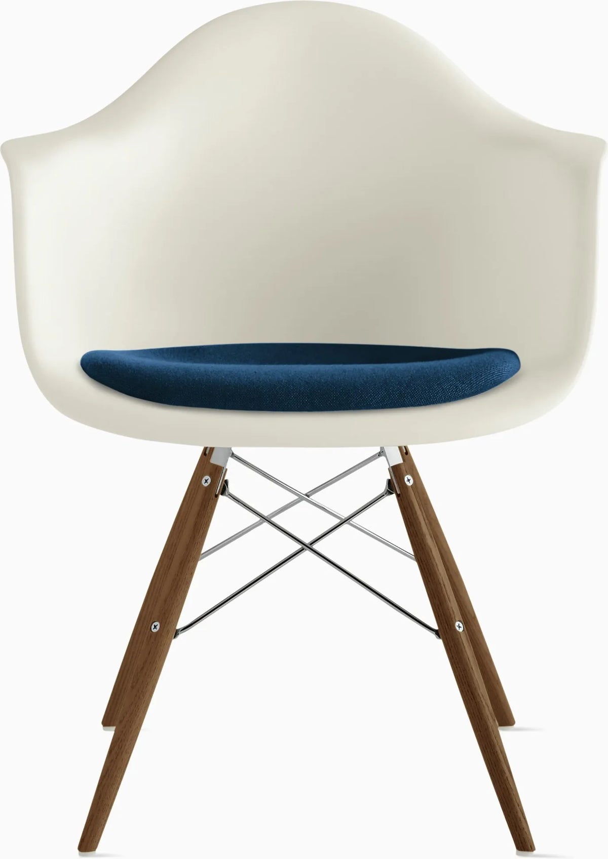 Eames Molded Plastic Armchair with Seat Pad