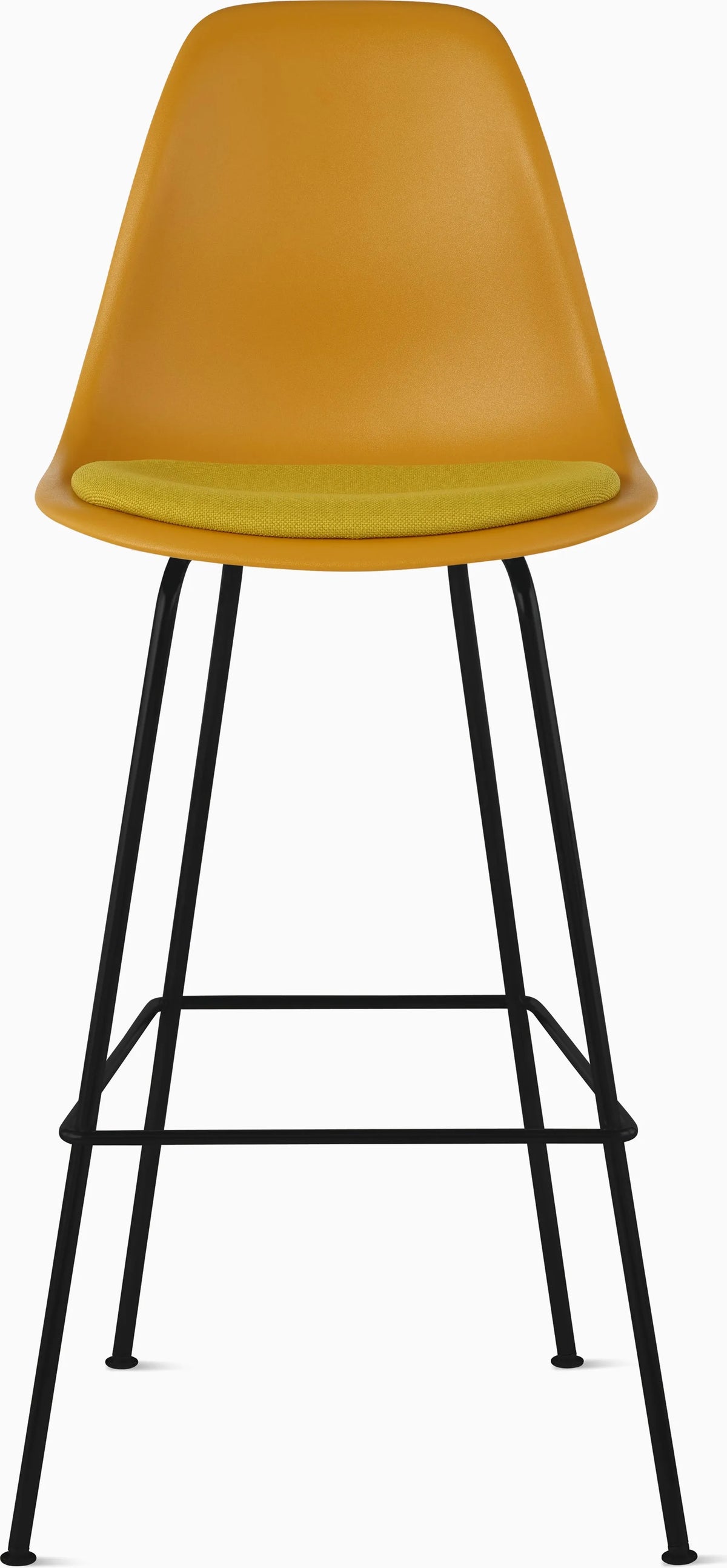 Eames Molded Plastic Stool with Seat Pad