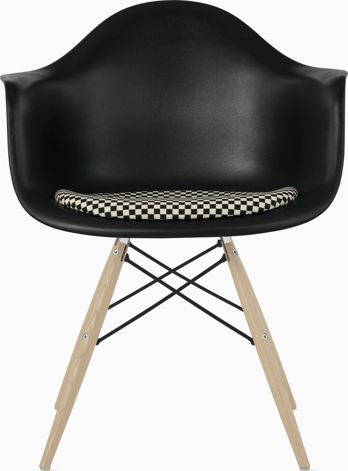 Eames Molded Plastic Armchair with Seat Pad