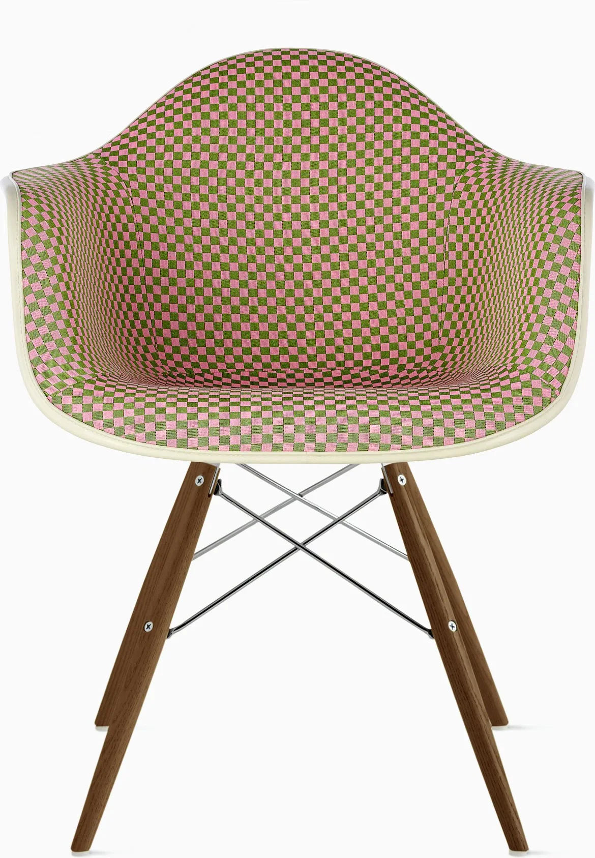 Eames Upholstered Molded Plastic Armchair