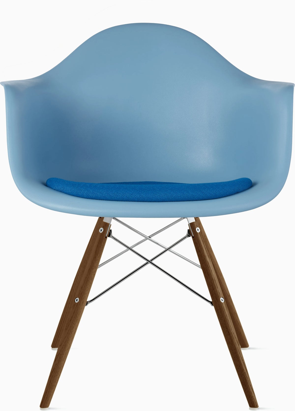 Eames Molded Plastic Armchair with Seat Pad