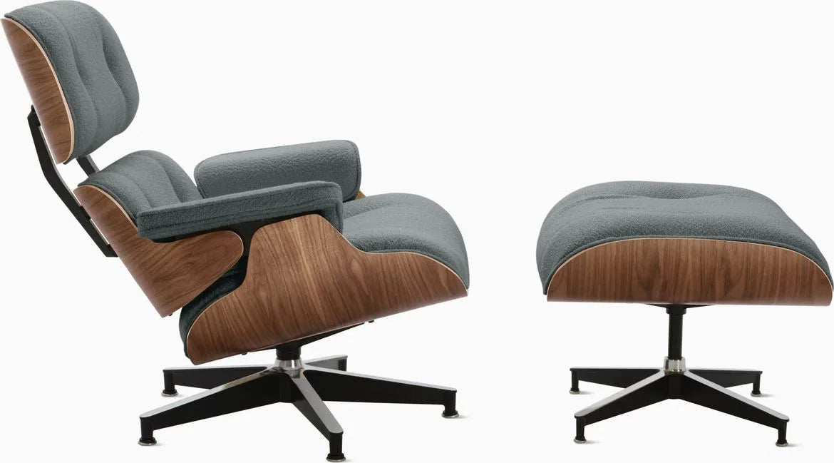 Eames Lounge Chair and Ottoman, Vegan Leather