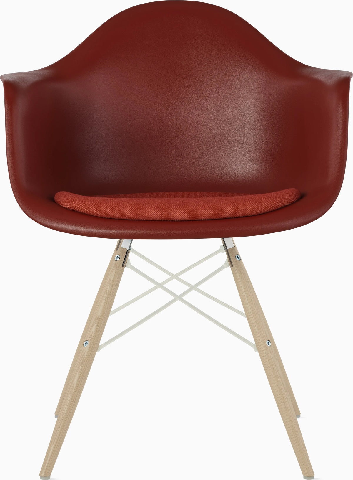 Eames Molded Plastic Armchair with Seat Pad