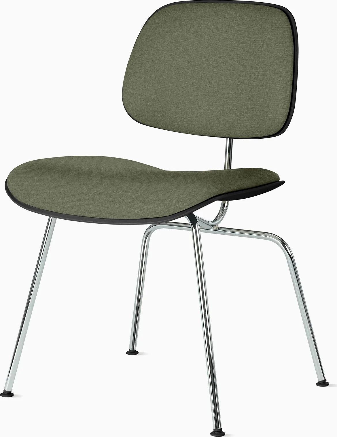 Eames Molded Plastic Dining Chair (EC-127), Upholstered