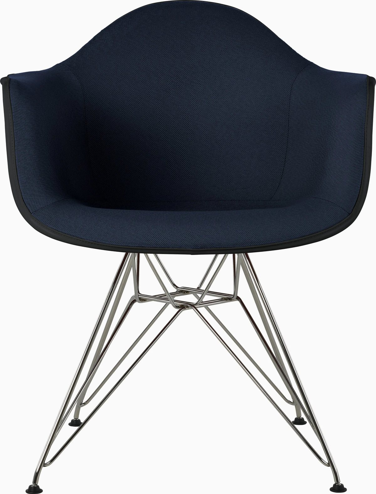 Eames Upholstered Molded Plastic Armchair