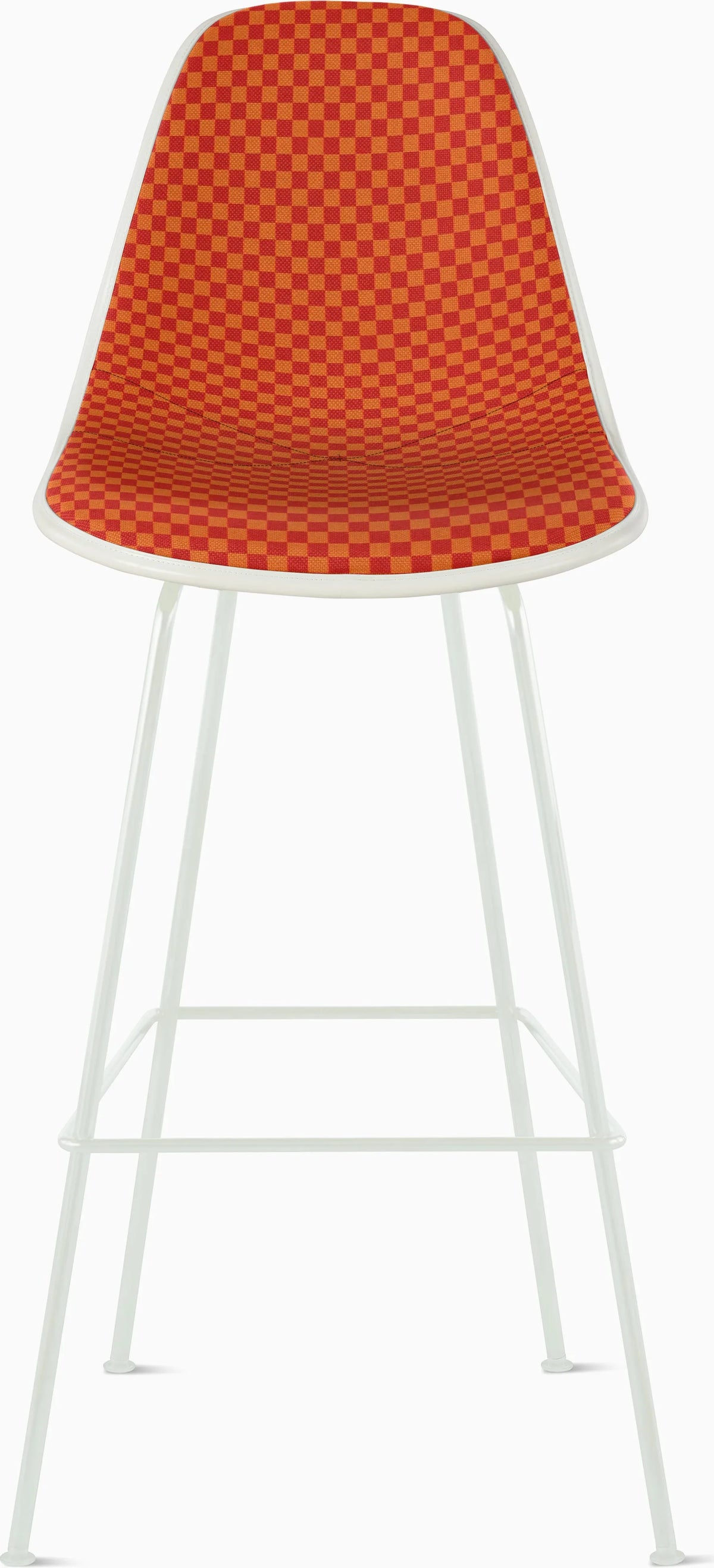 Eames Upholstered Molded Plastic Stool
