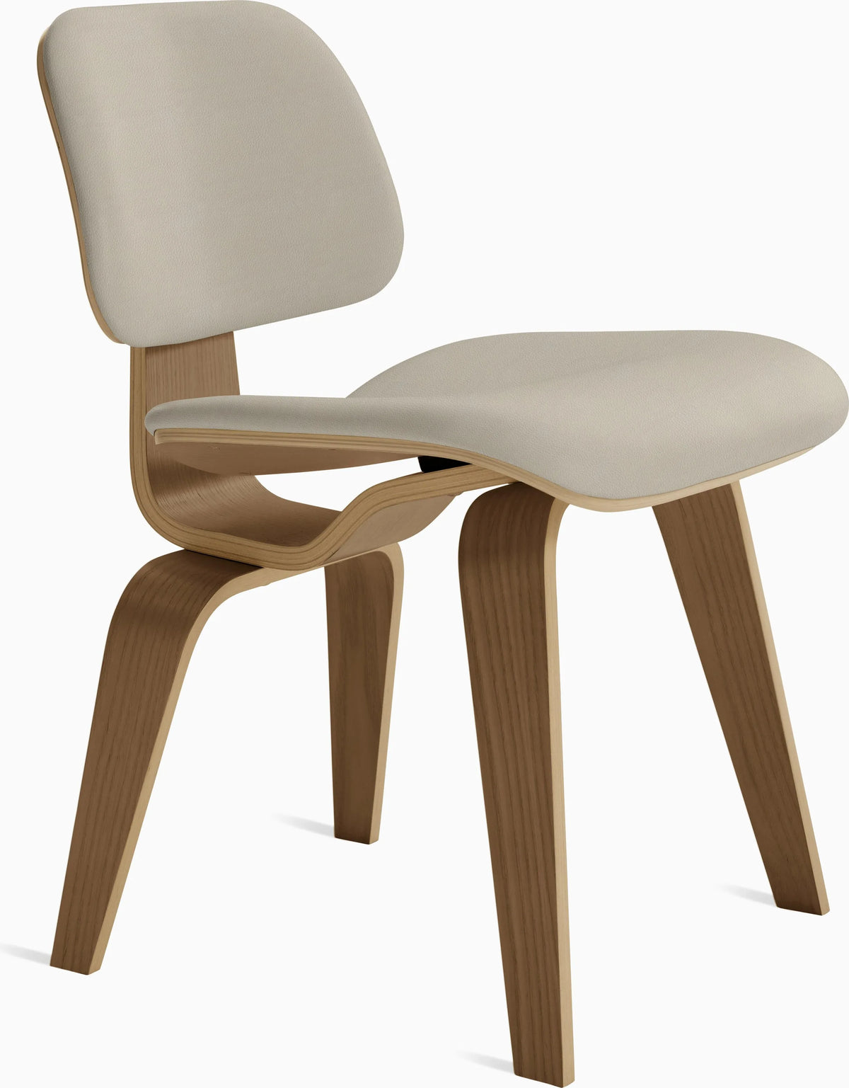 Eames Molded Plywood Dining Chair Wood Base (DCW), Non Upholstered