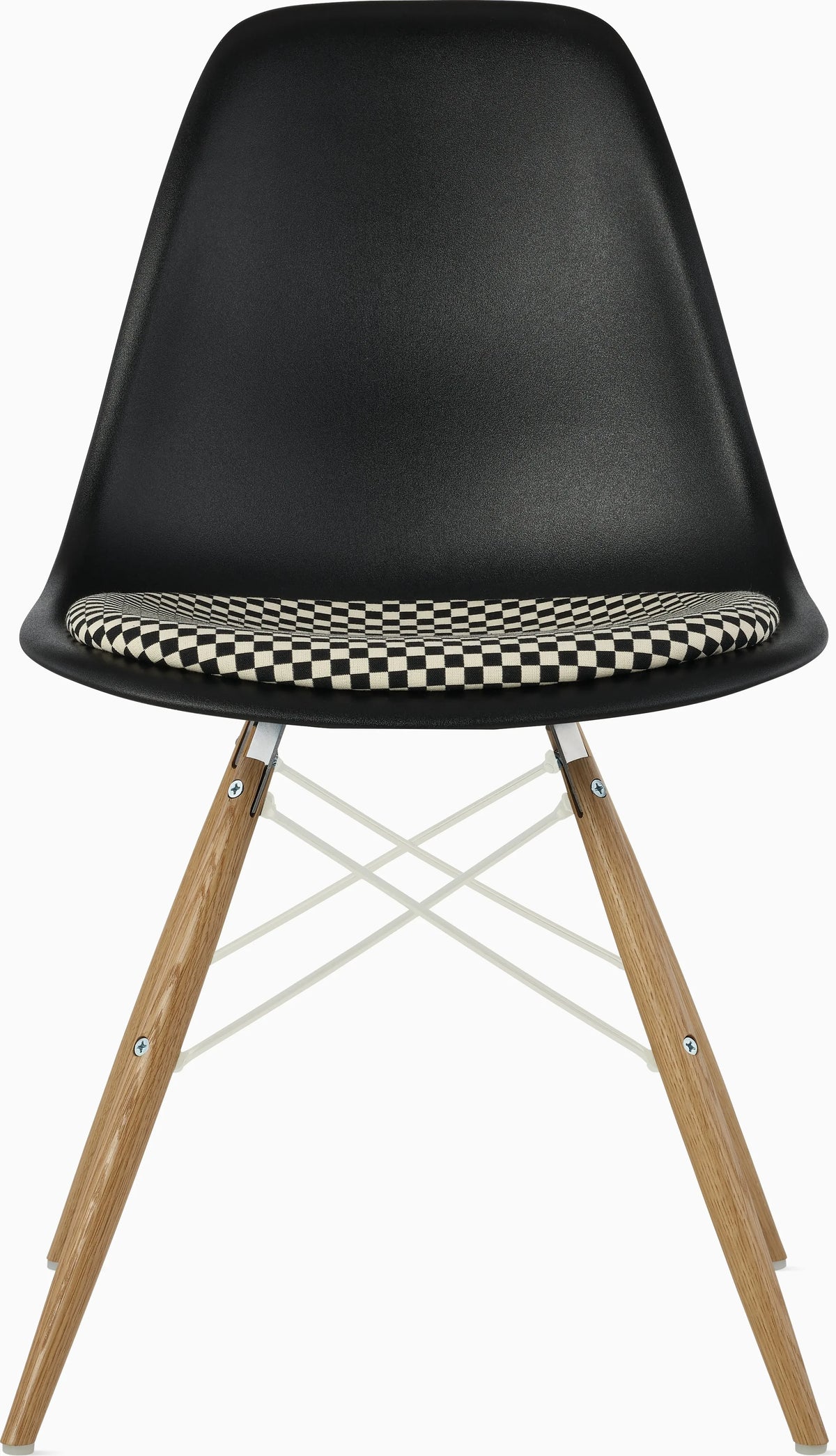 Eames Molded Plastic Side Chair with Seat Pad