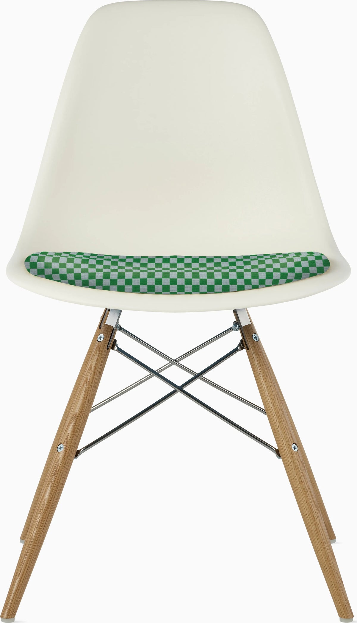 Eames Molded Plastic Side Chair with Seat Pad