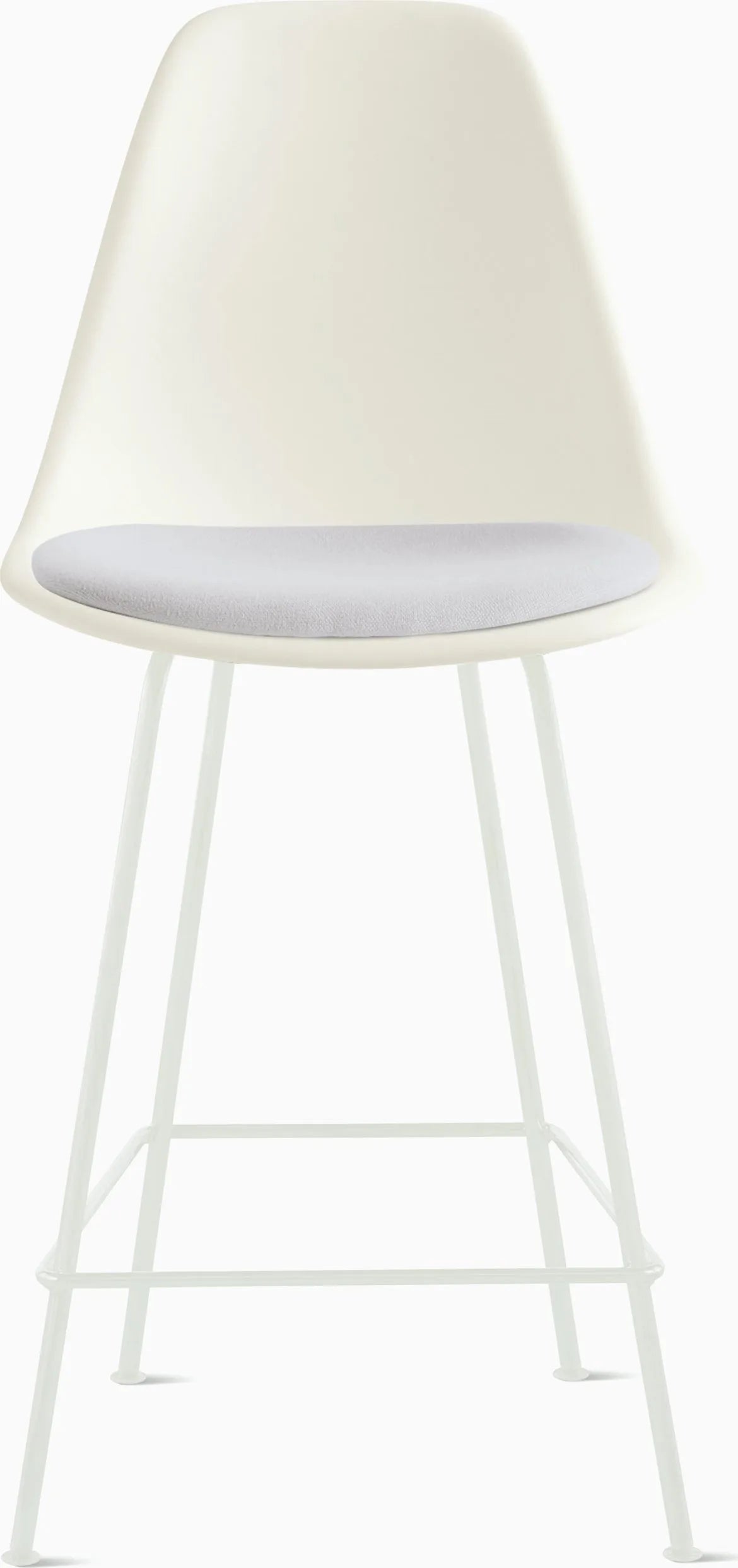 Eames Molded Plastic Stool with Seat Pad