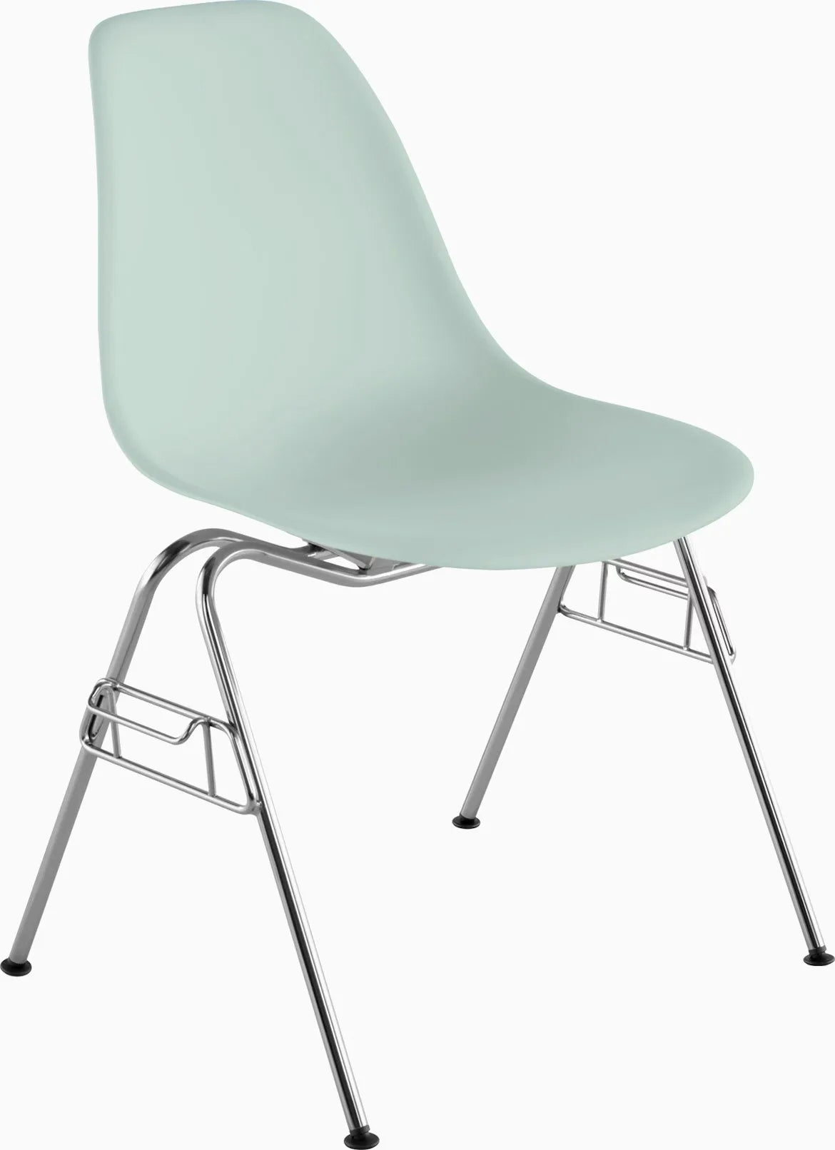 Eames Molded Plastic Side Chair, Stacking Base
