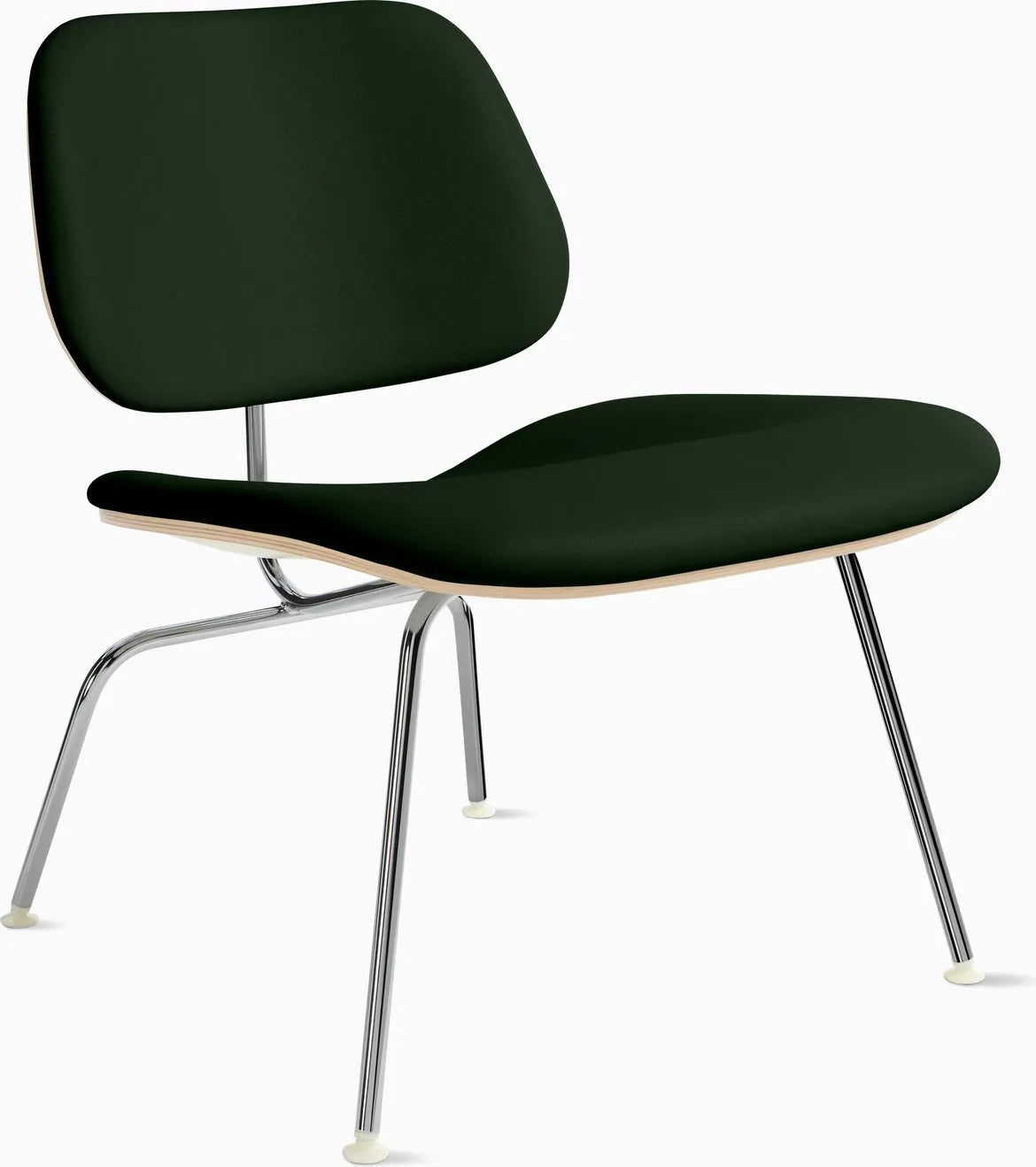 Eames Molded Plywood Lounge Chair Metal Base (LCM), Upholstered