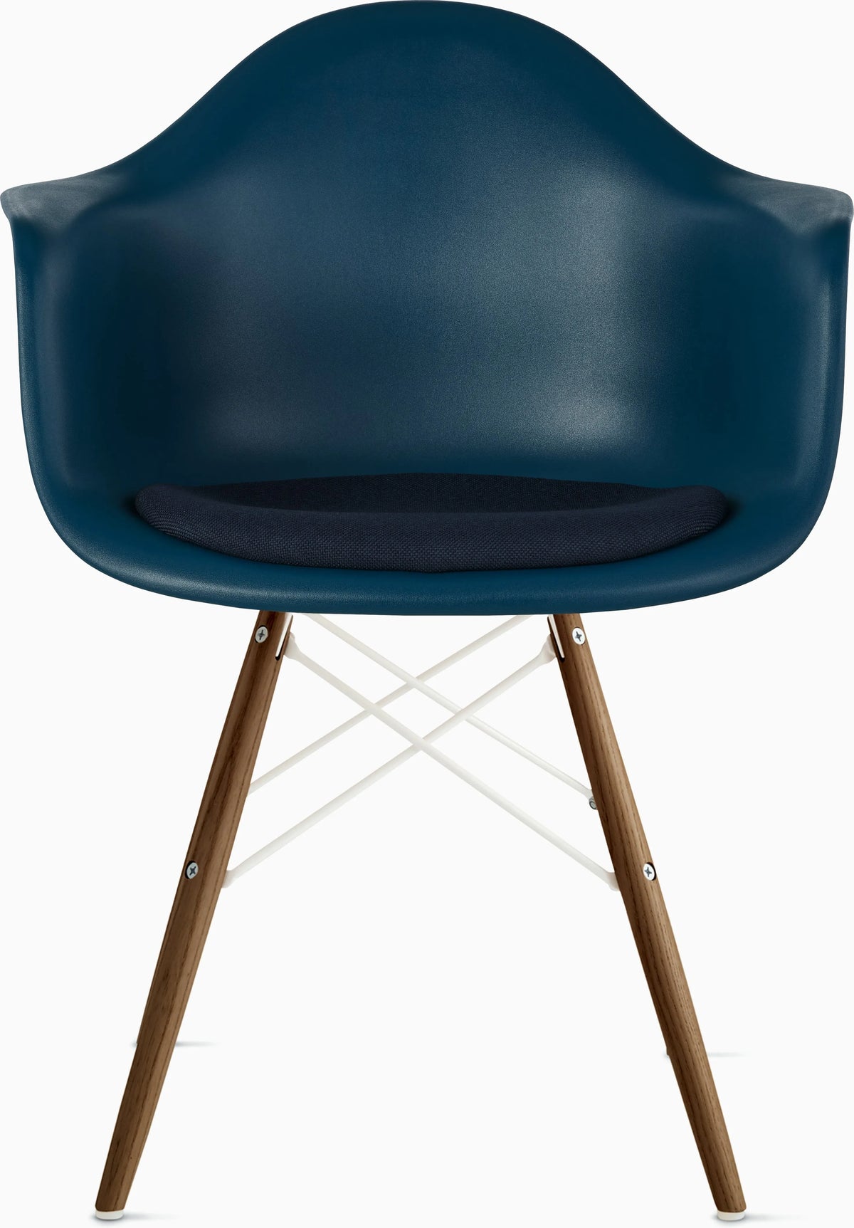 Eames Molded Plastic Armchair with Seat Pad
