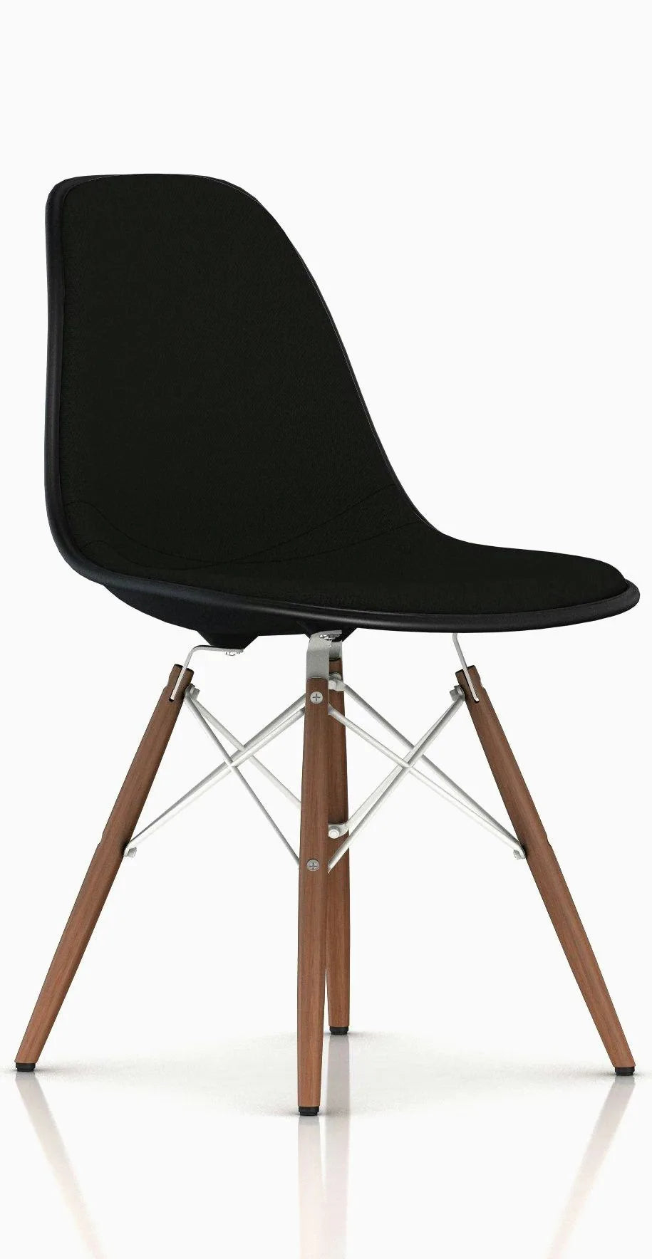 Eames Upholstered Molded Plastic Side Chair