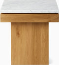 Pawson Drift Side Table, Carrara Marble