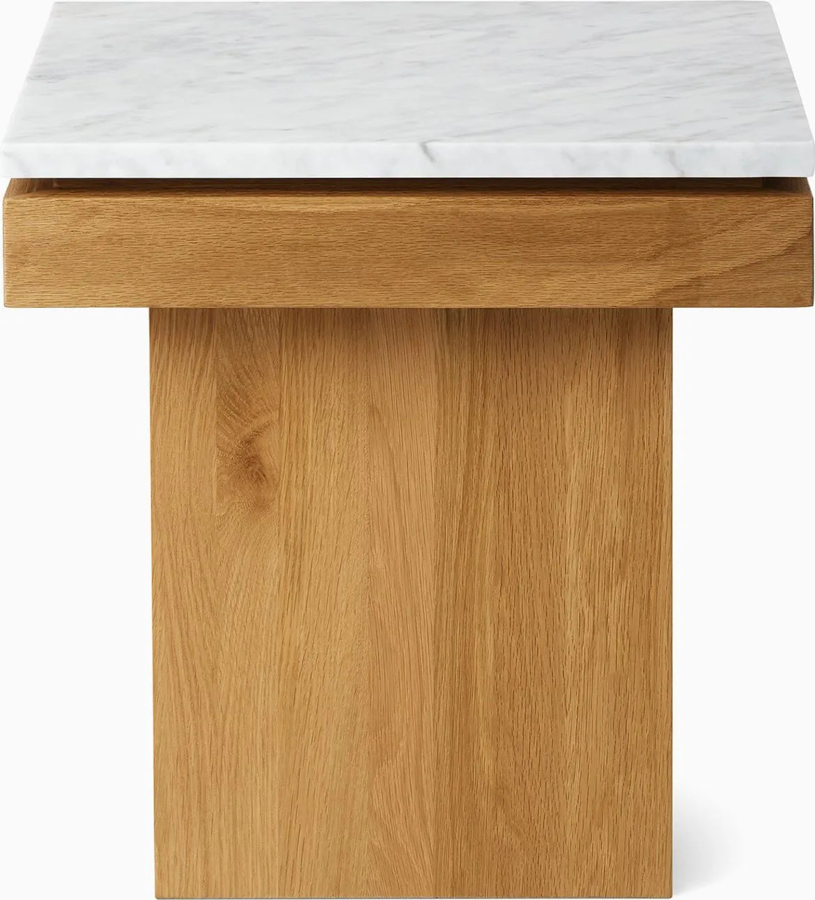 Pawson Drift Side Table, Carrara Marble