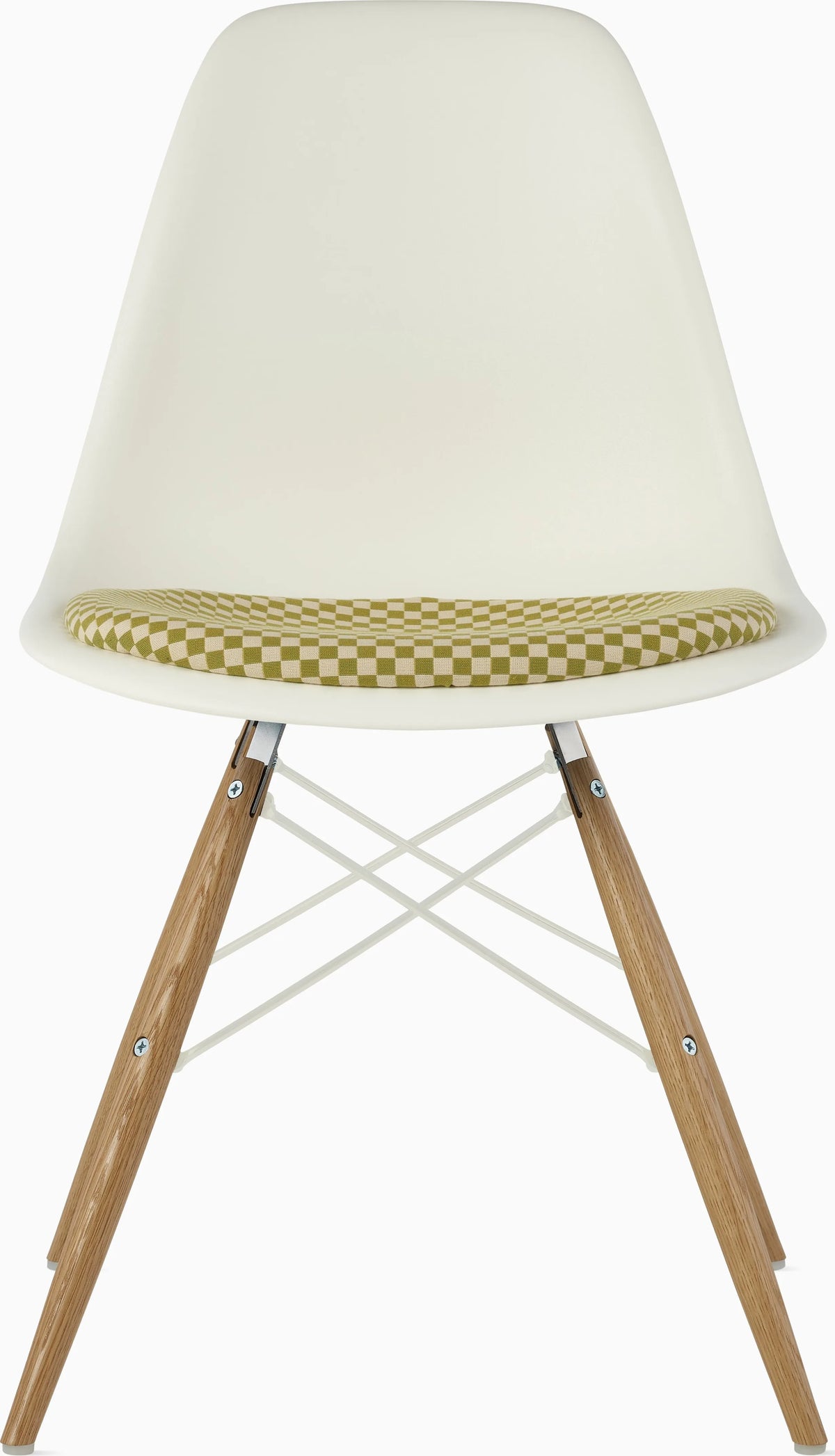 Eames Molded Plastic Side Chair with Seat Pad