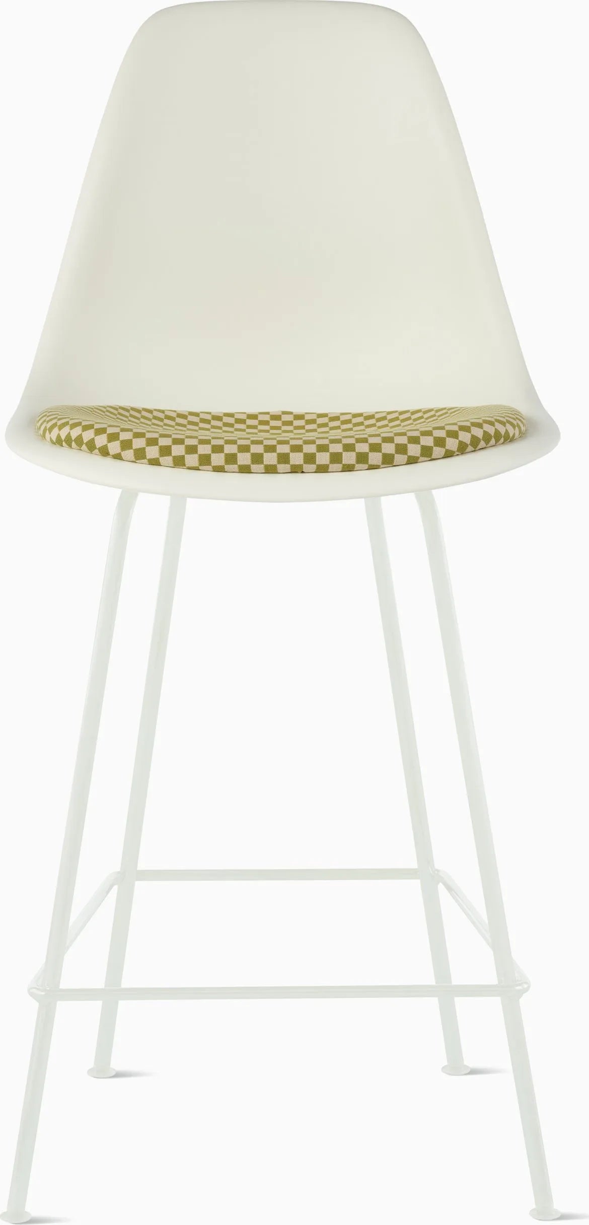 Eames Molded Plastic Stool with Seat Pad