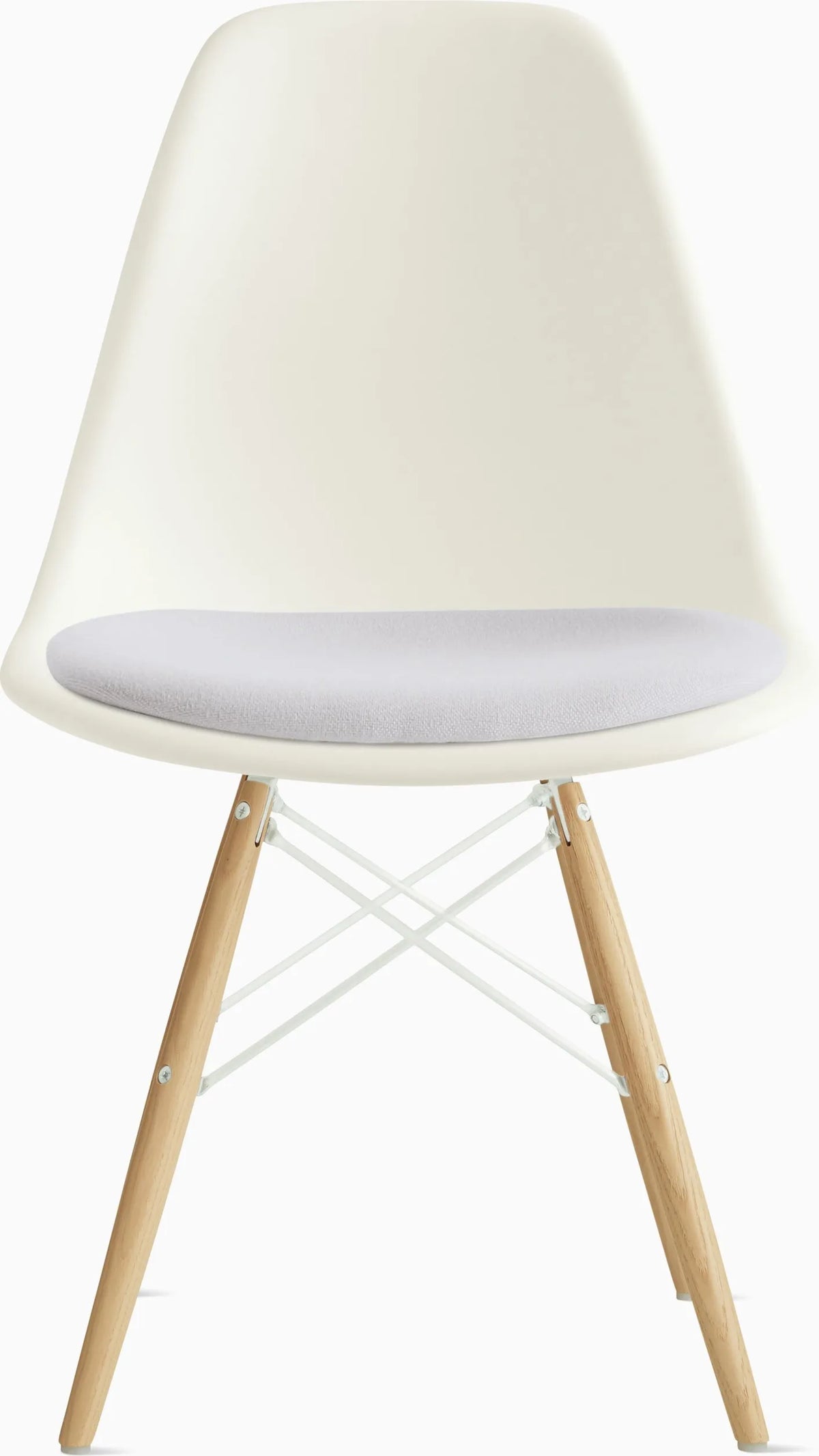 Eames Molded Plastic Side Chair with Seat Pad