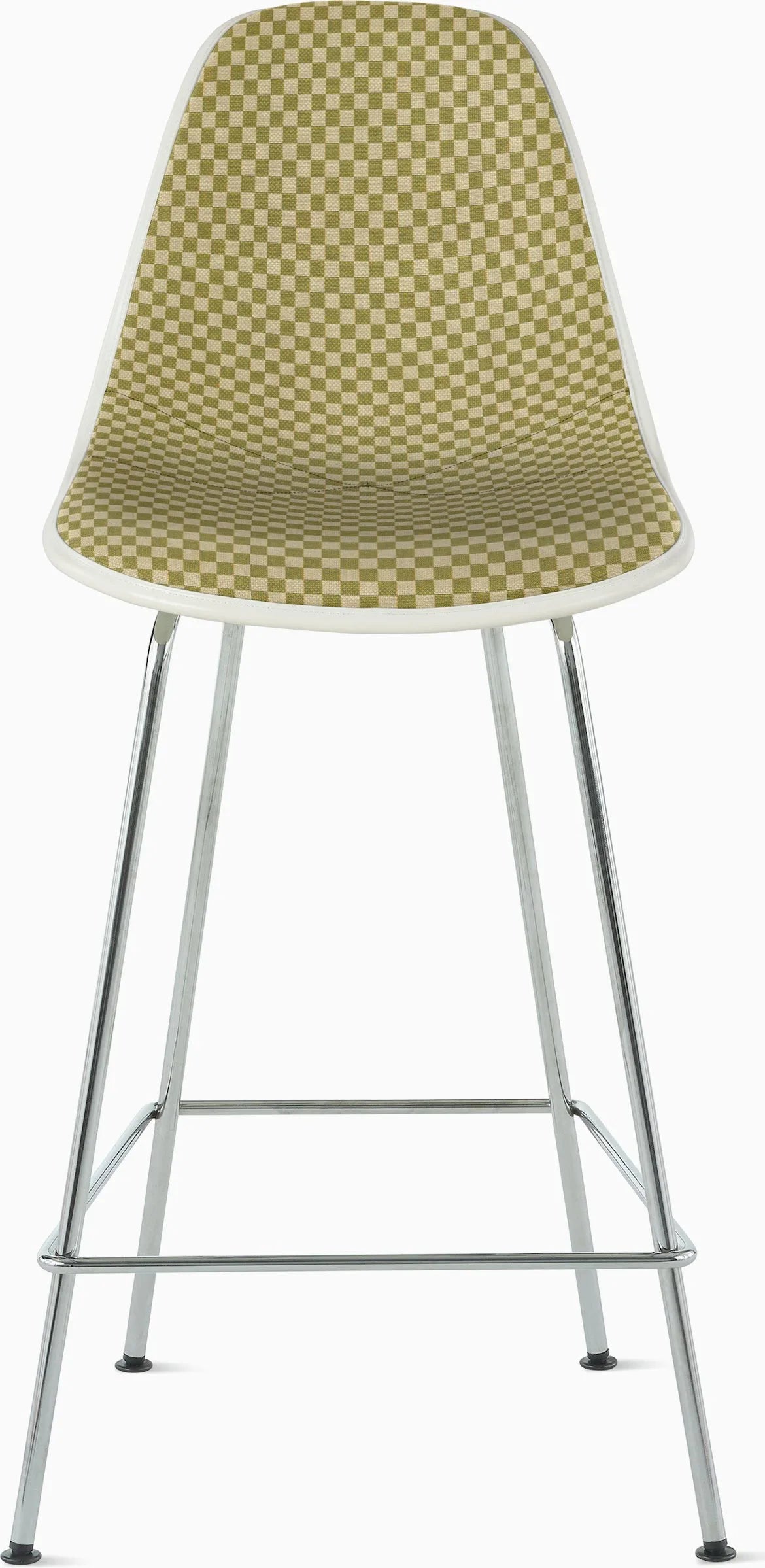 Eames Upholstered Molded Plastic Stool