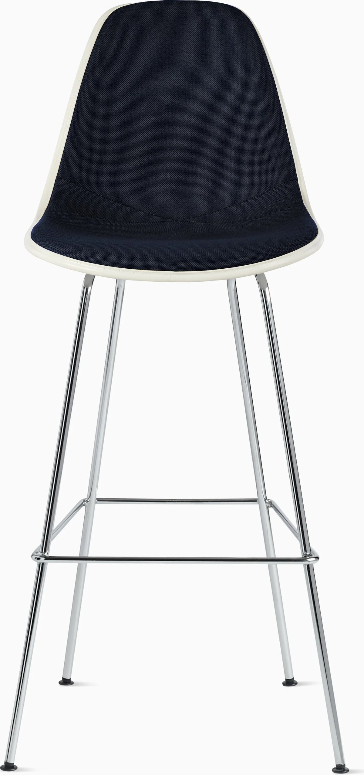 Eames Upholstered Molded Plastic Stool