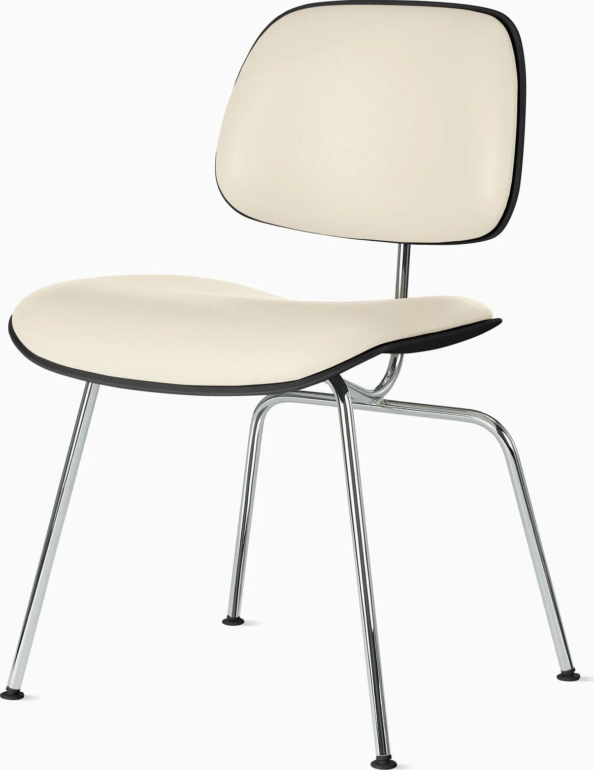Eames Molded Plastic Dining Chair (EC-127), Upholstered